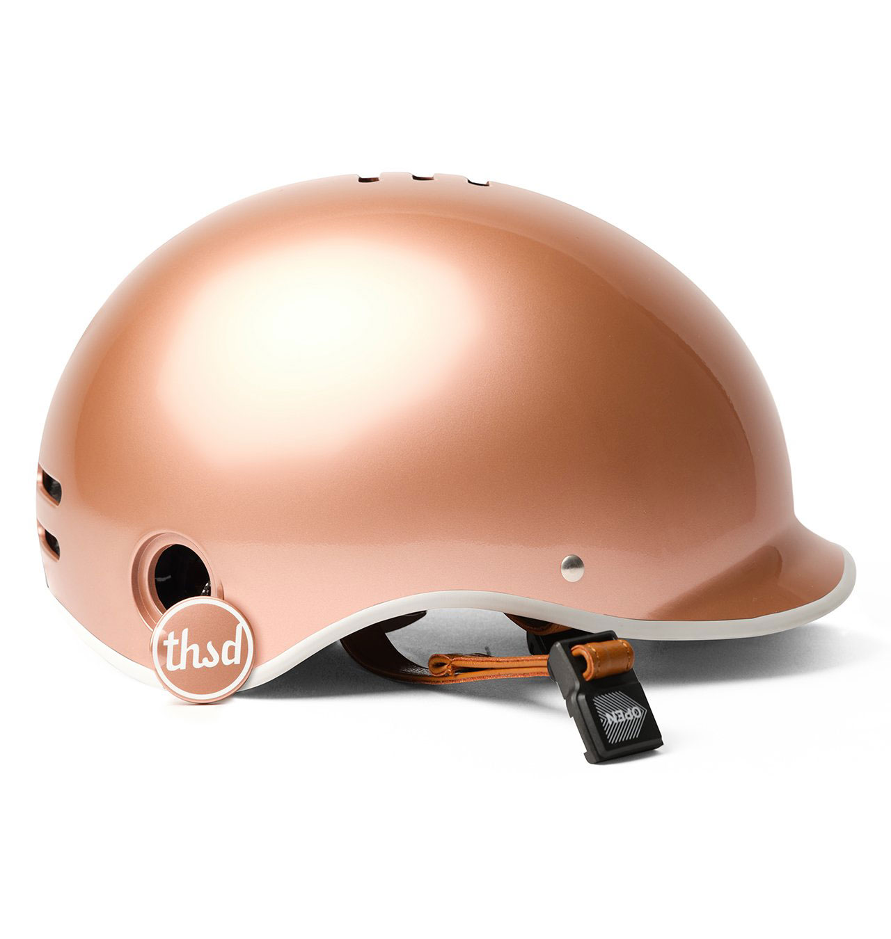 rose gold bike helmet