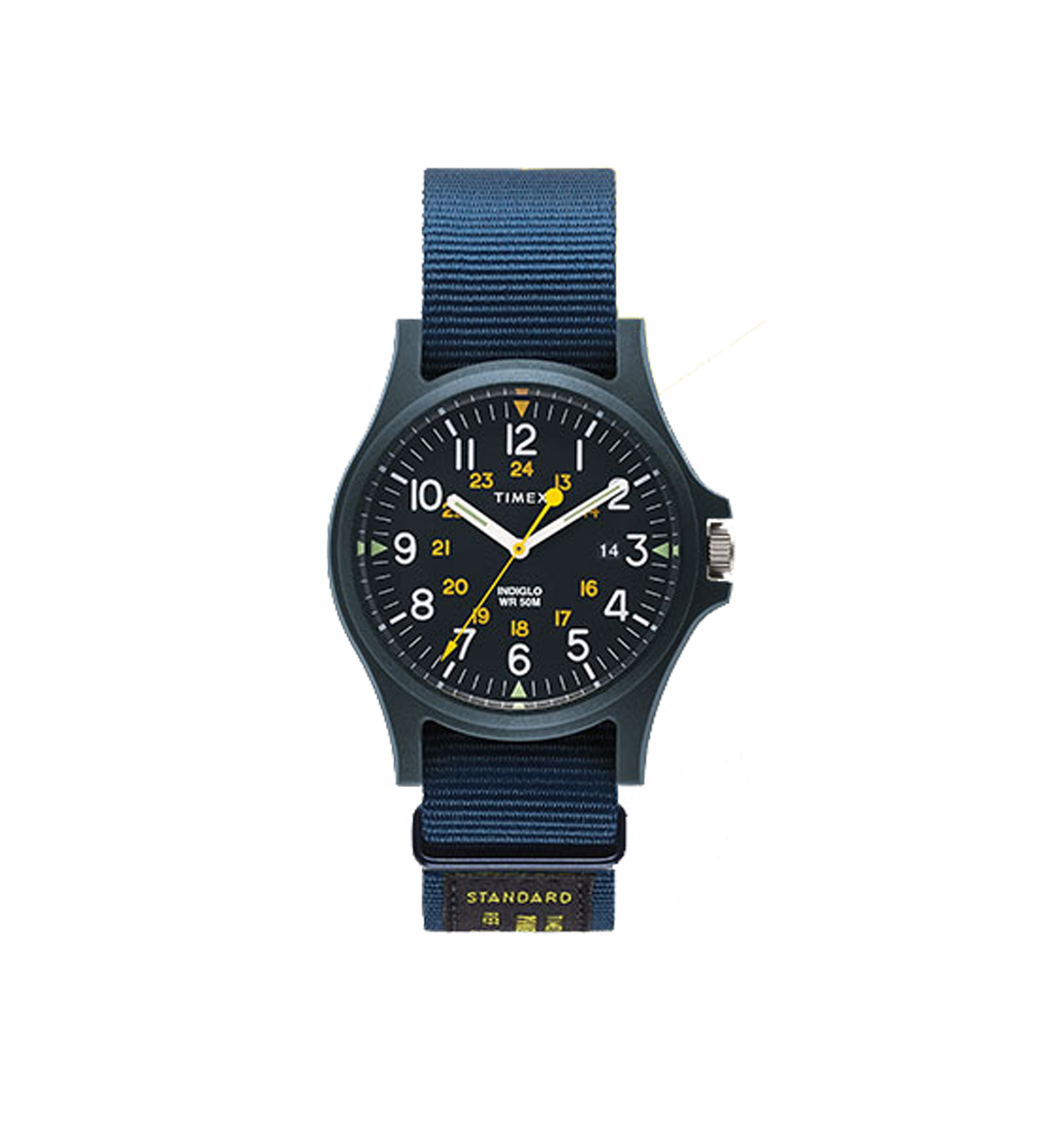 Timex - Archive Arcadia Standard Utility 40mm Fabric Strap Watch - Navy/Blue