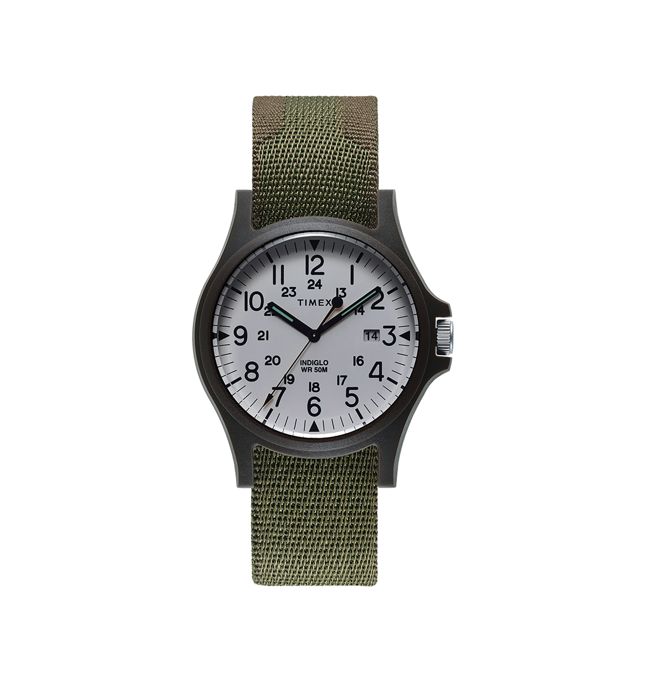 Timex - Archive Arcadia Standard Utility 40mm Fabric Strap Watch - White/Slate