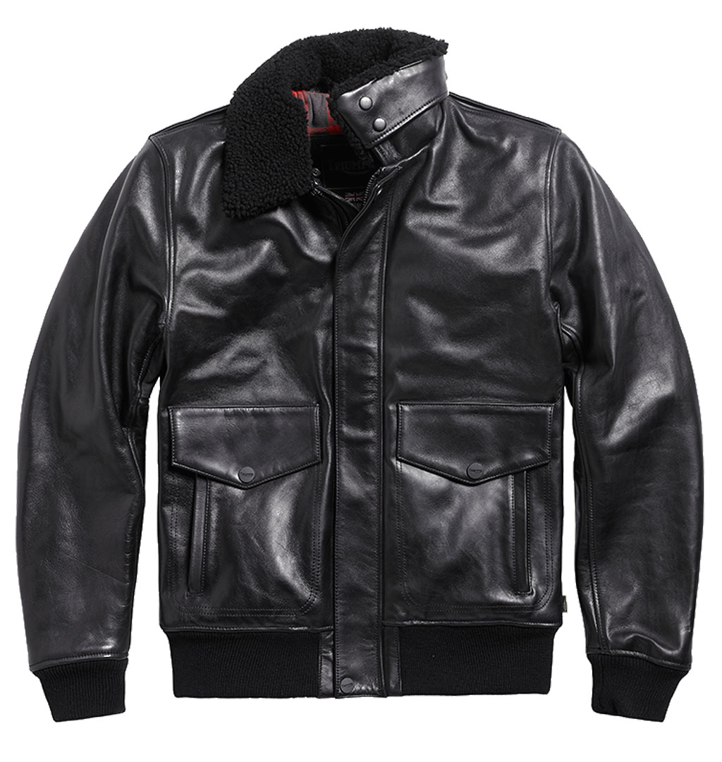 Triumph Motorcycles - Bexton Leather Flight Jacket - Black