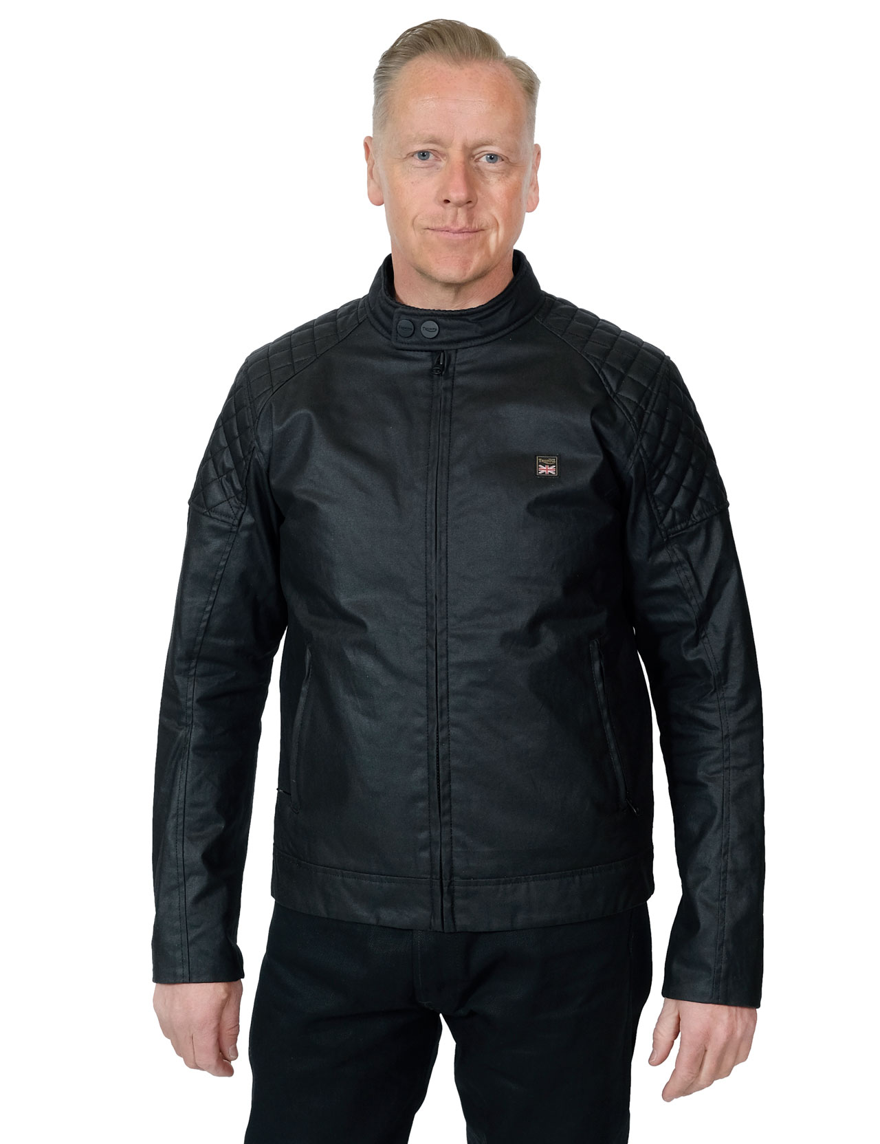 Triumph-Motorcycles---Kirk-Shirt-Waxed-Biker-Jacket---Black-1234