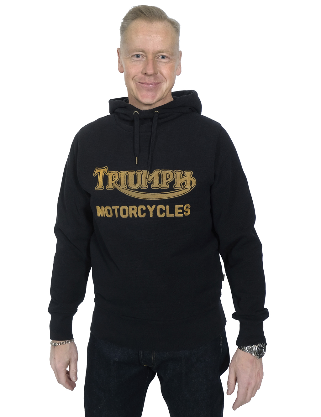 Triumph Motorcycles - Lount Double Pique Hoodie - Jet Black