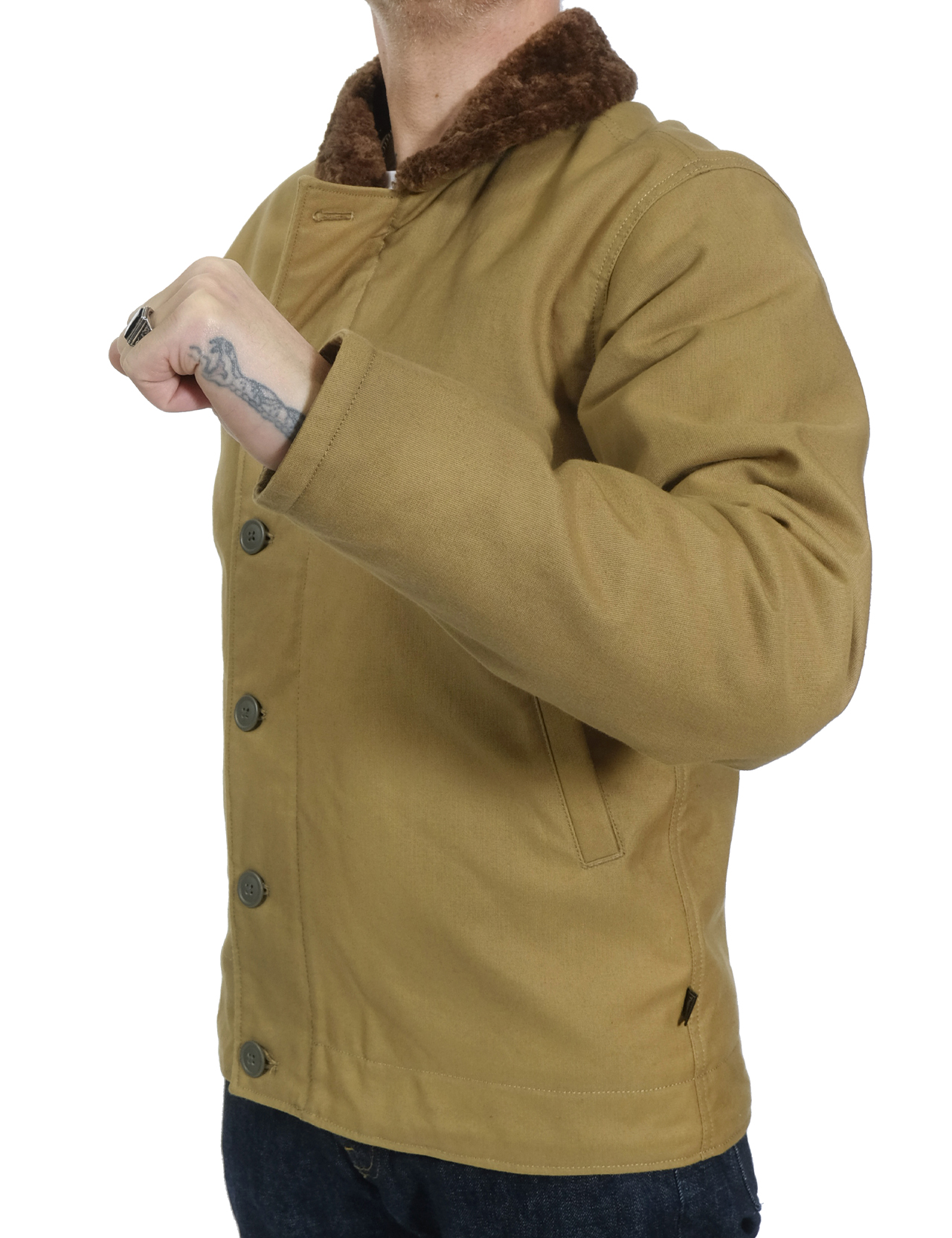 Triumph Motorcycles - Marston Deck Jacket - Khaki/Sand Triumph Motorcycles - Marston Deck Jacket - Khaki/Sand