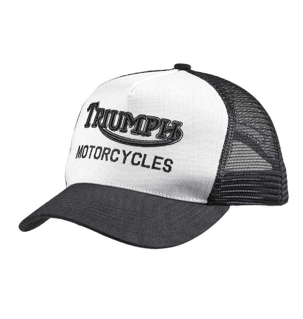Triumph-Motorcycles---Oil-Trucker-Cap---Black-White