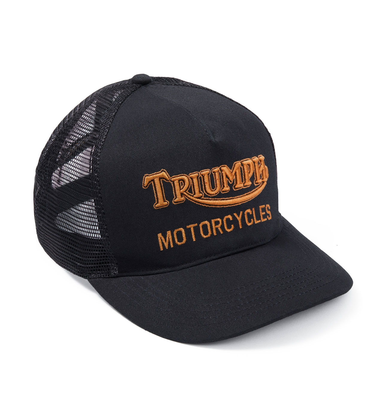 Triumph Motorcycles - Oil Trucker Cap - Black/Gold