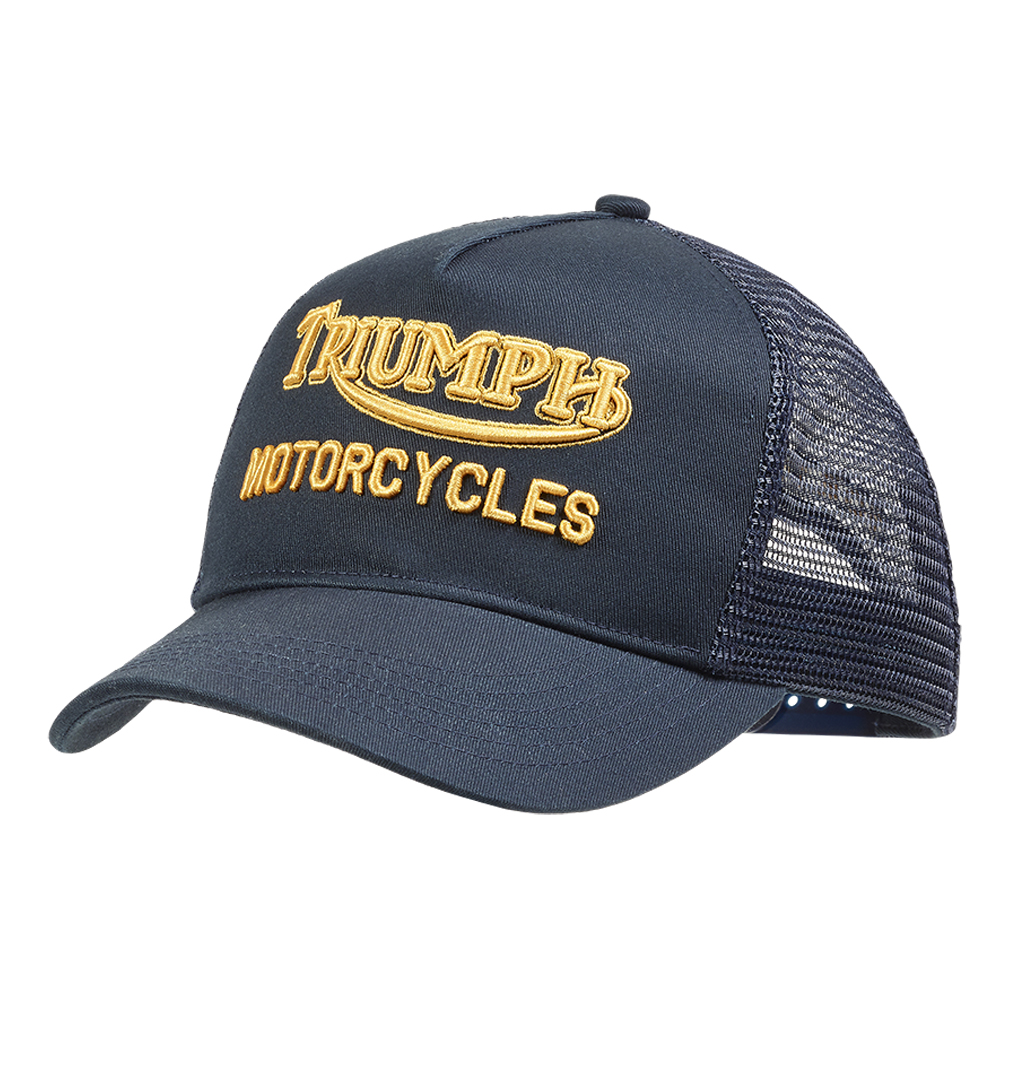 Triumph Motorcycles - Oil Trucker Heritage Logo Cap - Indigo