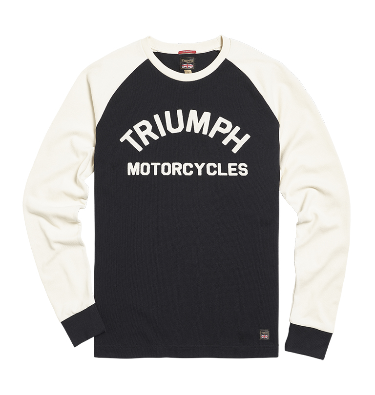 Triumph Motorcycles Randalby Double Pique Long Sleeve Top Black Bo