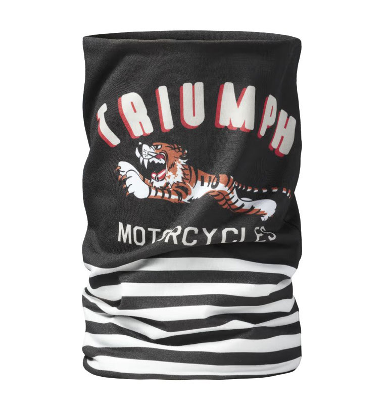 Triumph Motorcycles - Super Tube Striped Neck Tube - Black
