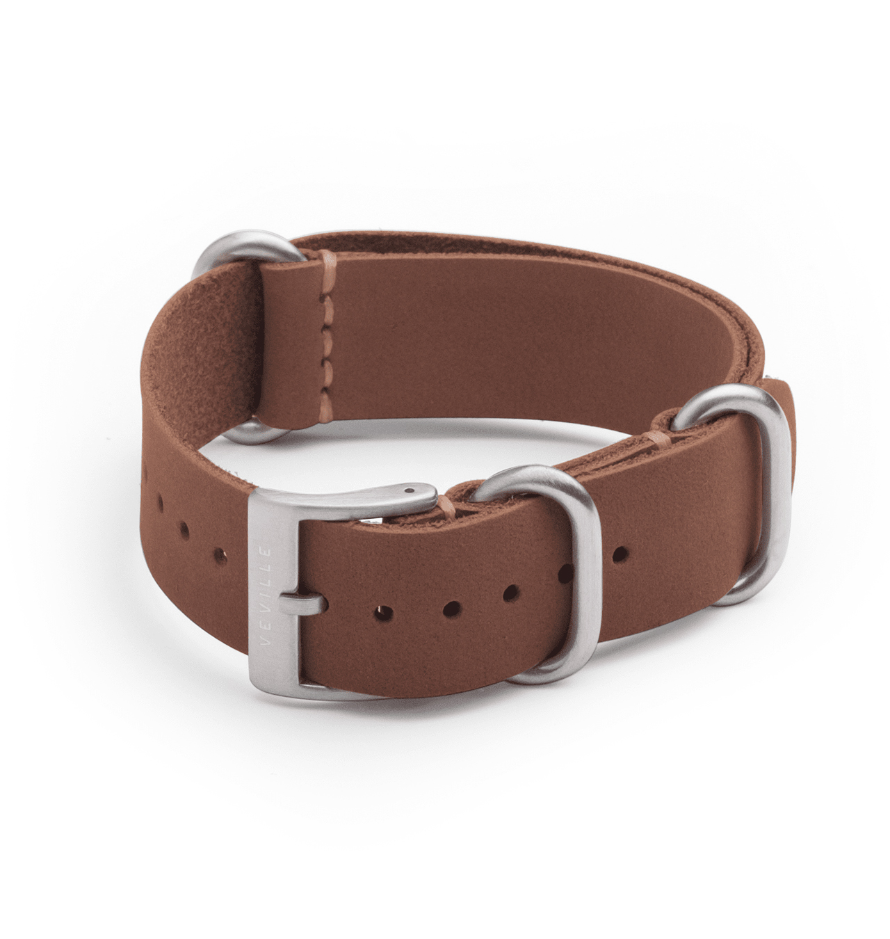 VeVille - Culver Brown Raw Leather Band