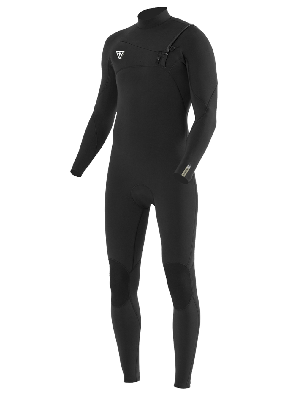 Vissla - Seven Seas Comp 4-3 Chest Zip Full Suit - Black2