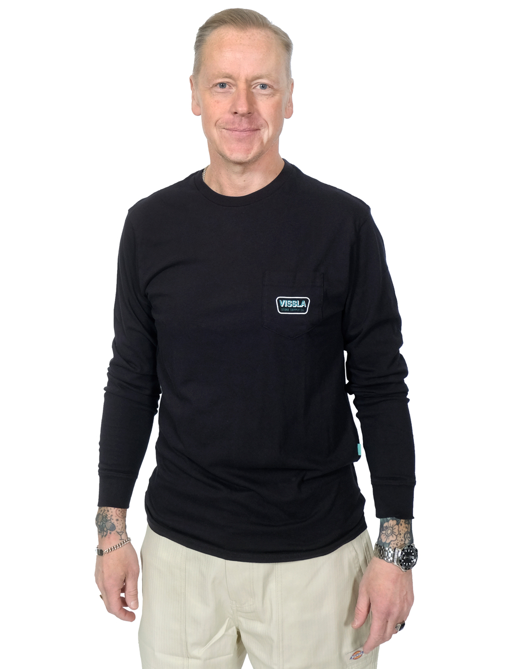 Vissla - Supply Co. Longsleeve Pocket Tee - Phantom