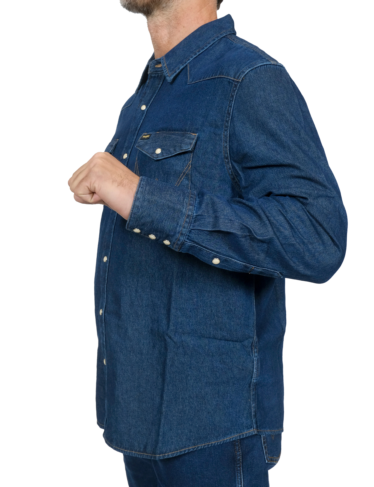 Chemise Western Wrangler Indigood Icons 27MW - Homme - 100% Coton - Neuf Avec étiquettes - Style Vintage