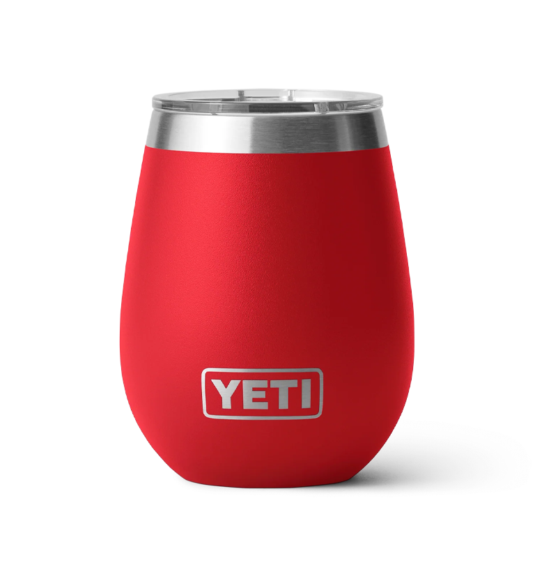Yeti - Rambler 10 oz (295 ml) Wine Tumbler with Magslider Lid - Rescue Red
