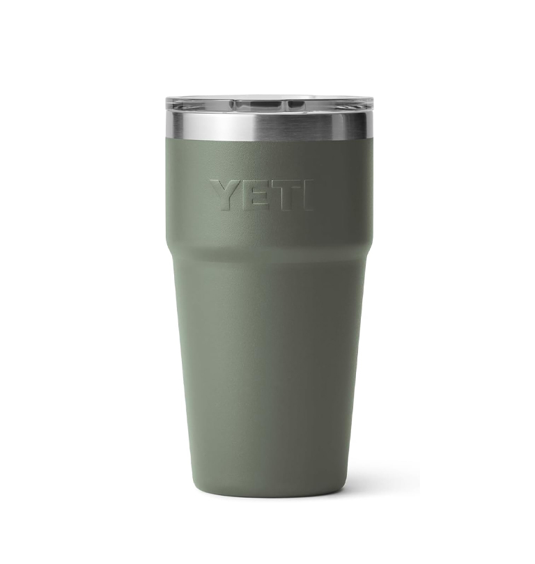 Yeti - Rambler 16 oz Stackable Pint with Magslider Lid - Camp Green