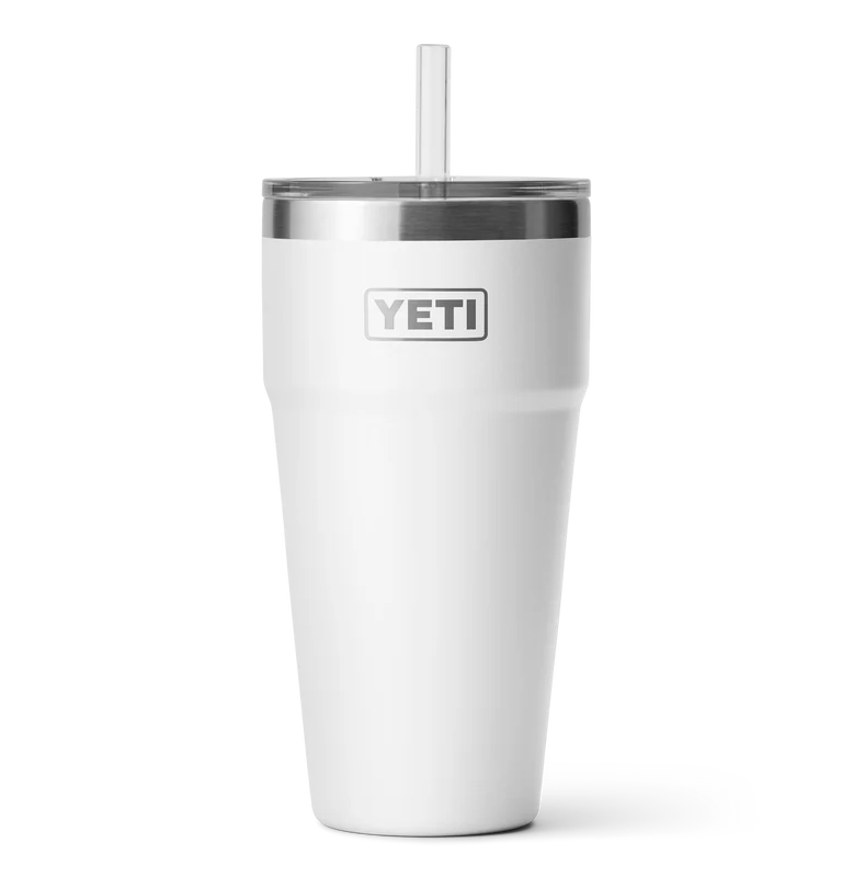 Yeti - Rambler 26 Oz Straw Cup - White