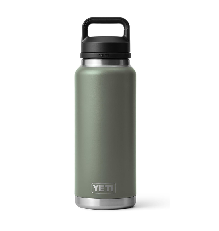Yeti - Rambler 36 oz Bottle with Chug Cap - Camp Green
