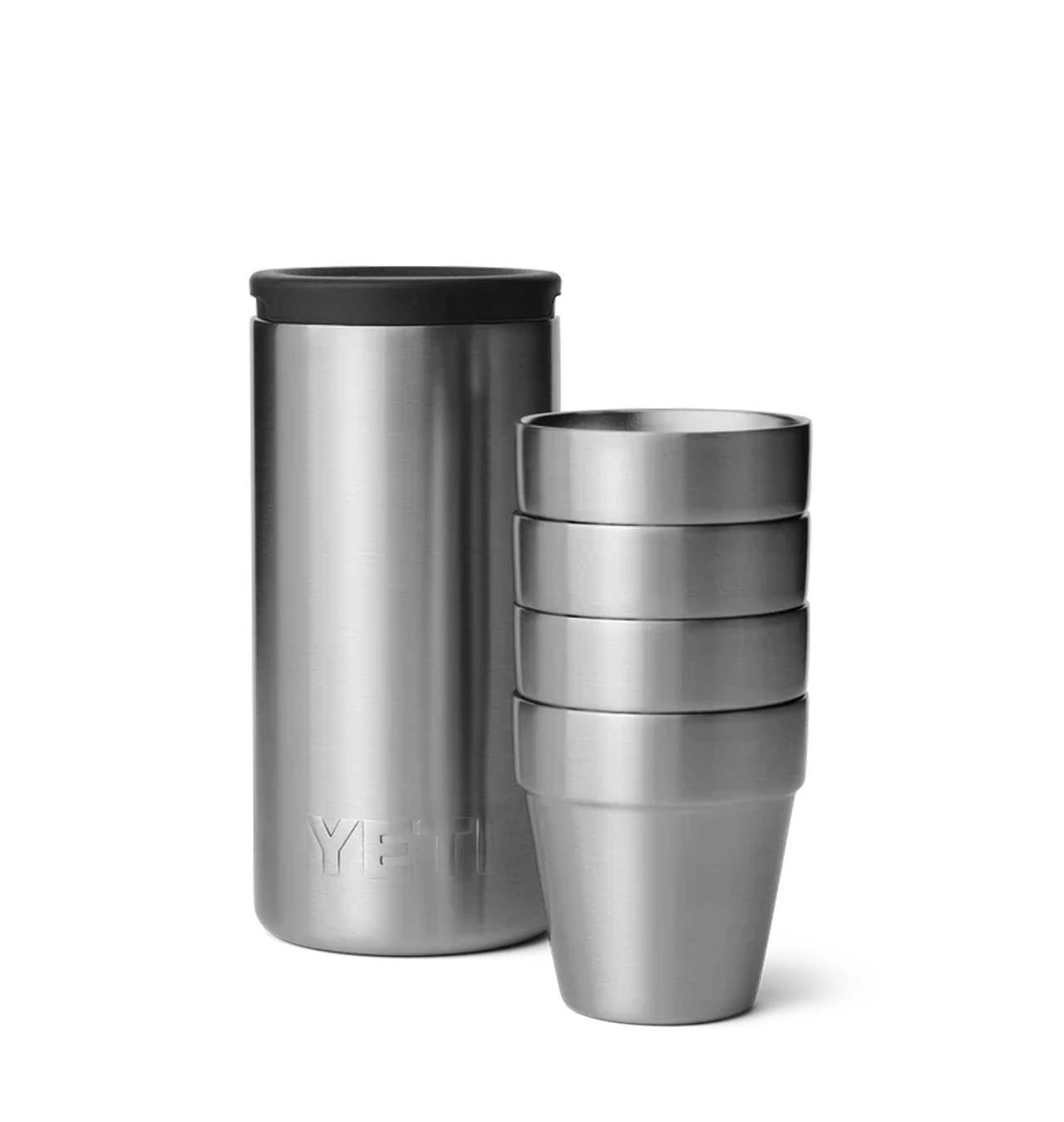 Yeti - Shot Glasses With Carrying Case - Stainless Steal