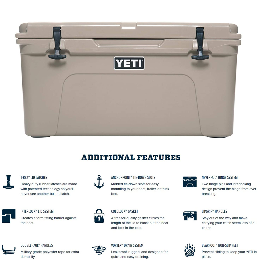 Yeti Tundra 65 Hard Cooler Tan - Main Image