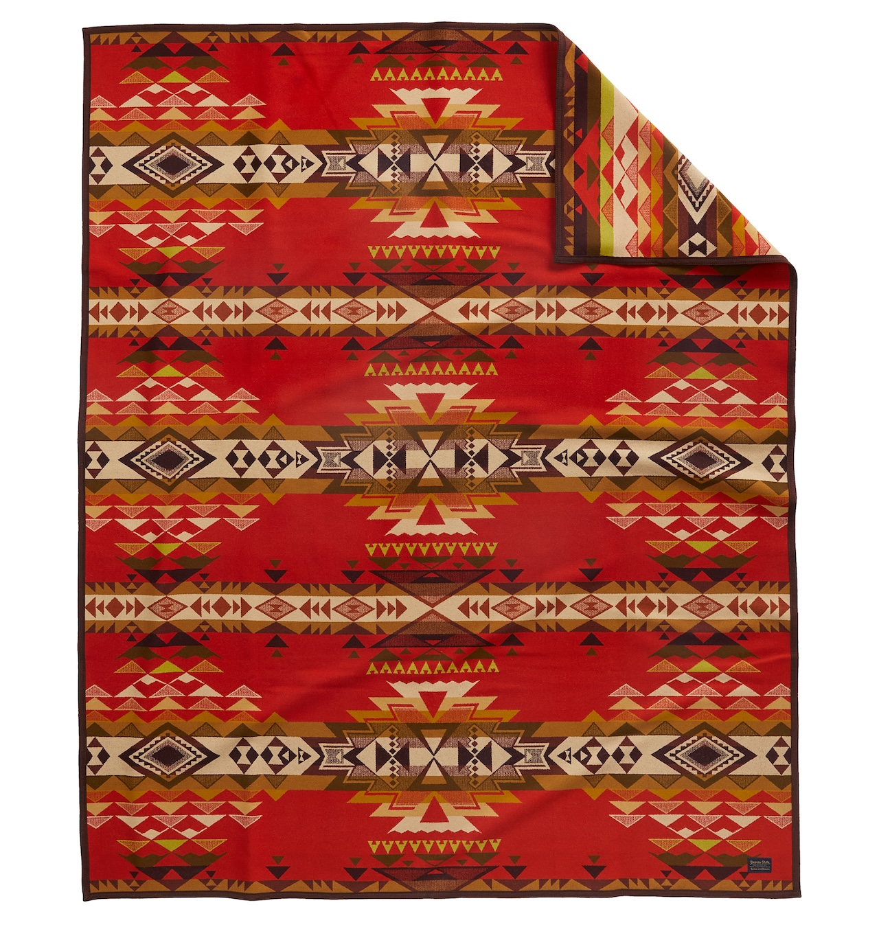 Pendleton - Limited Edition Jacquard Wool Blanket - Highland Peak Red