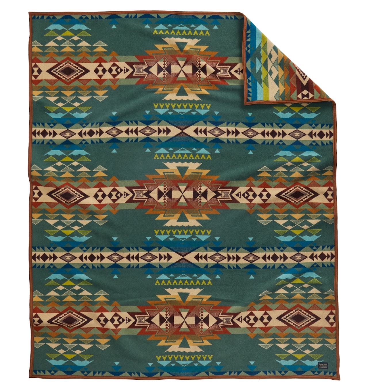 Pendleton - Jacquard Napped Wool Blanket - Highland Peak Balsam