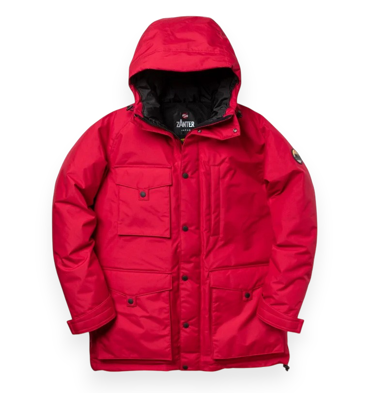 Zanter - 6720 JP-Original Antarctic Research Expedition Down Jacket - Red