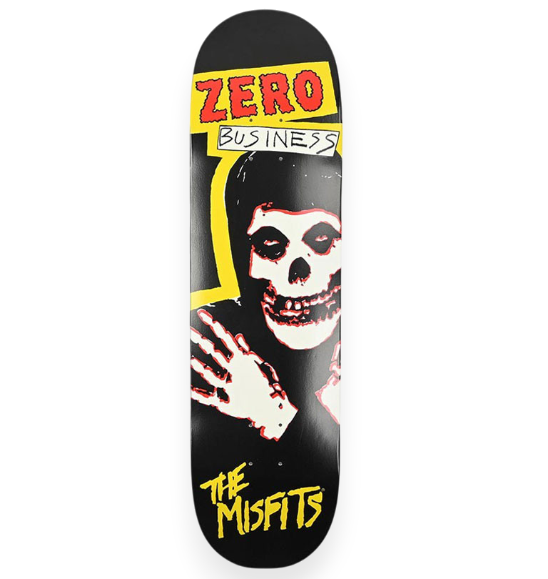 Zero x Misfits - Zero Business Skateboard Deck GITD - 8.25´