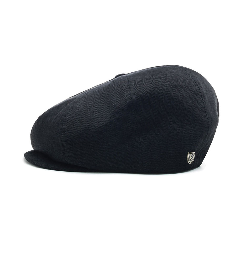 Brixton - Brood Snap Cap Herringbone - Black