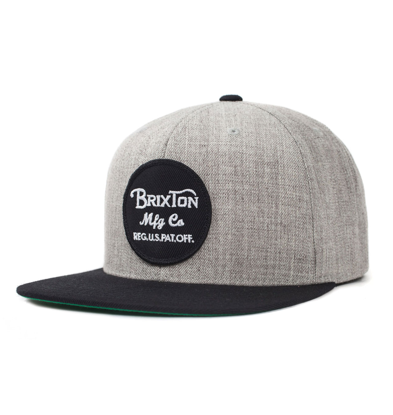 Brixton - Wheeler Snap Back - L Heather Grey/Black