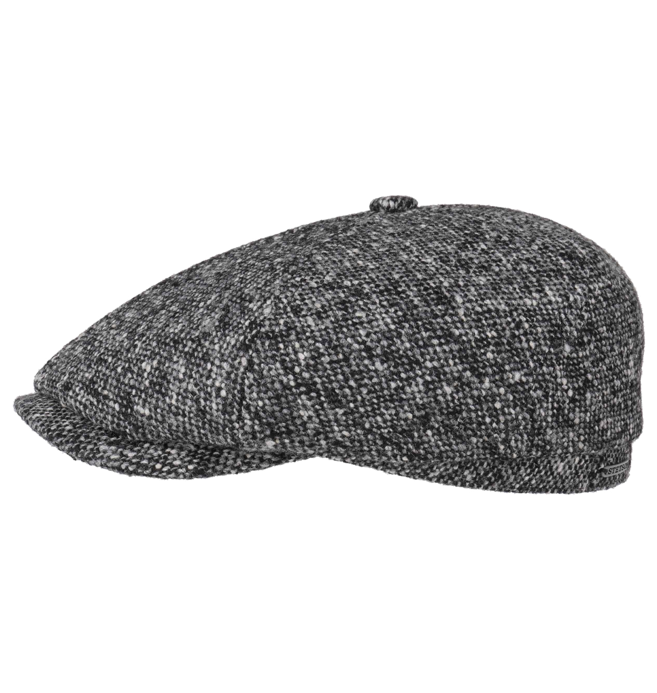 Stetson - Brooklin Donegal Flat Cap - Black/White