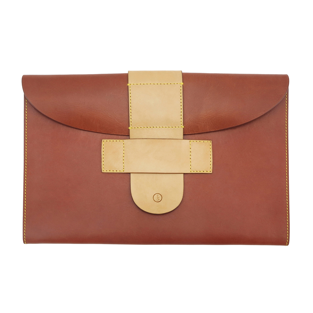 Flying Zacchinis - Busta Portfolio/Laptop Case - Tan