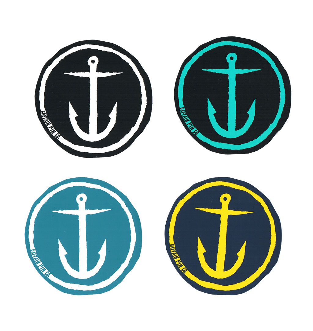 Captain Fin - Original Anchor Sticker Pakage - Big