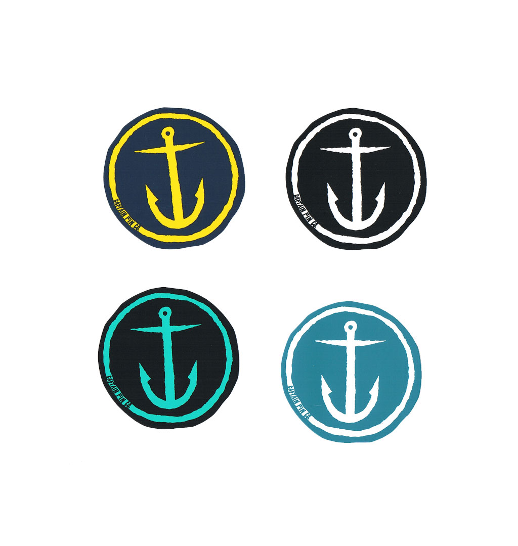 Captain Fin - Original Anchor Sticker Pakage - Medium