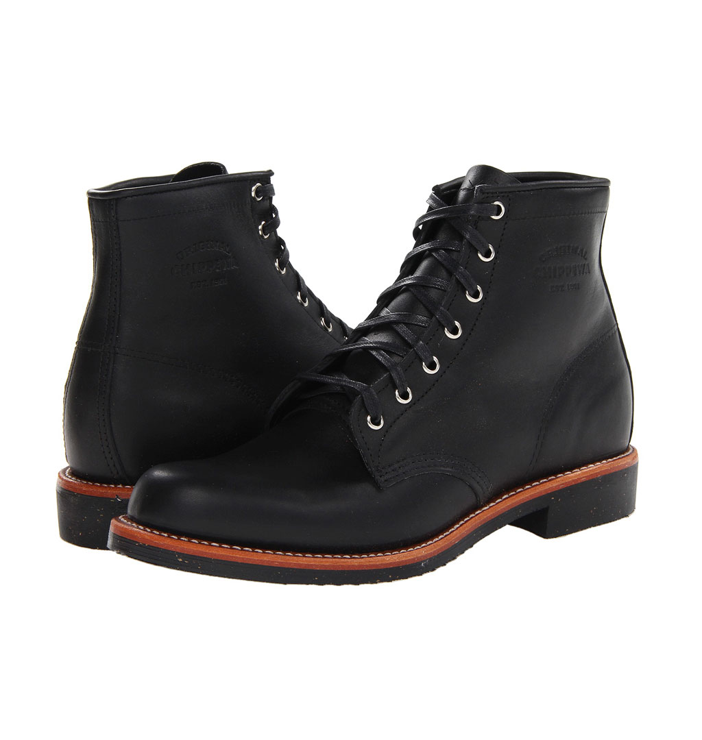 chippewa service boot black