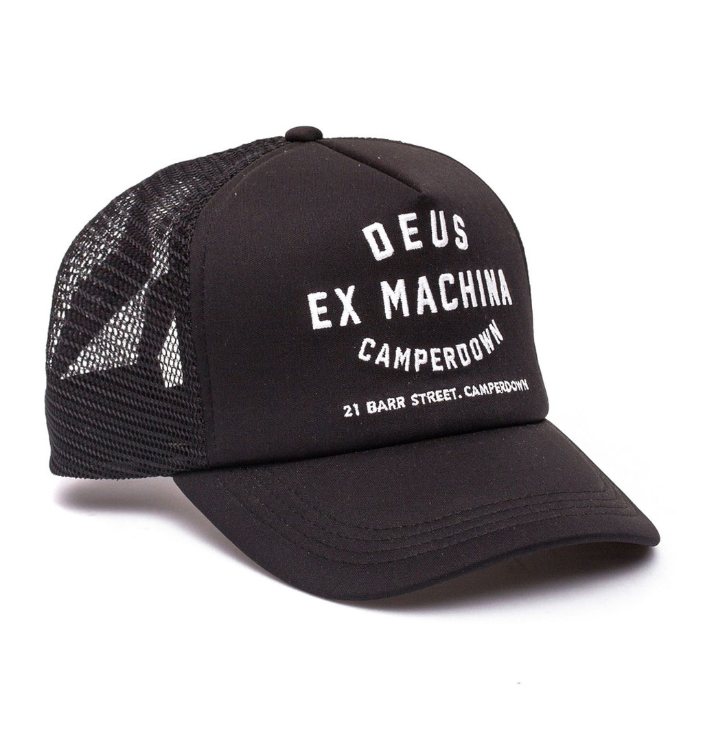 Deus - Camperdown Address Trucker Cap - Black