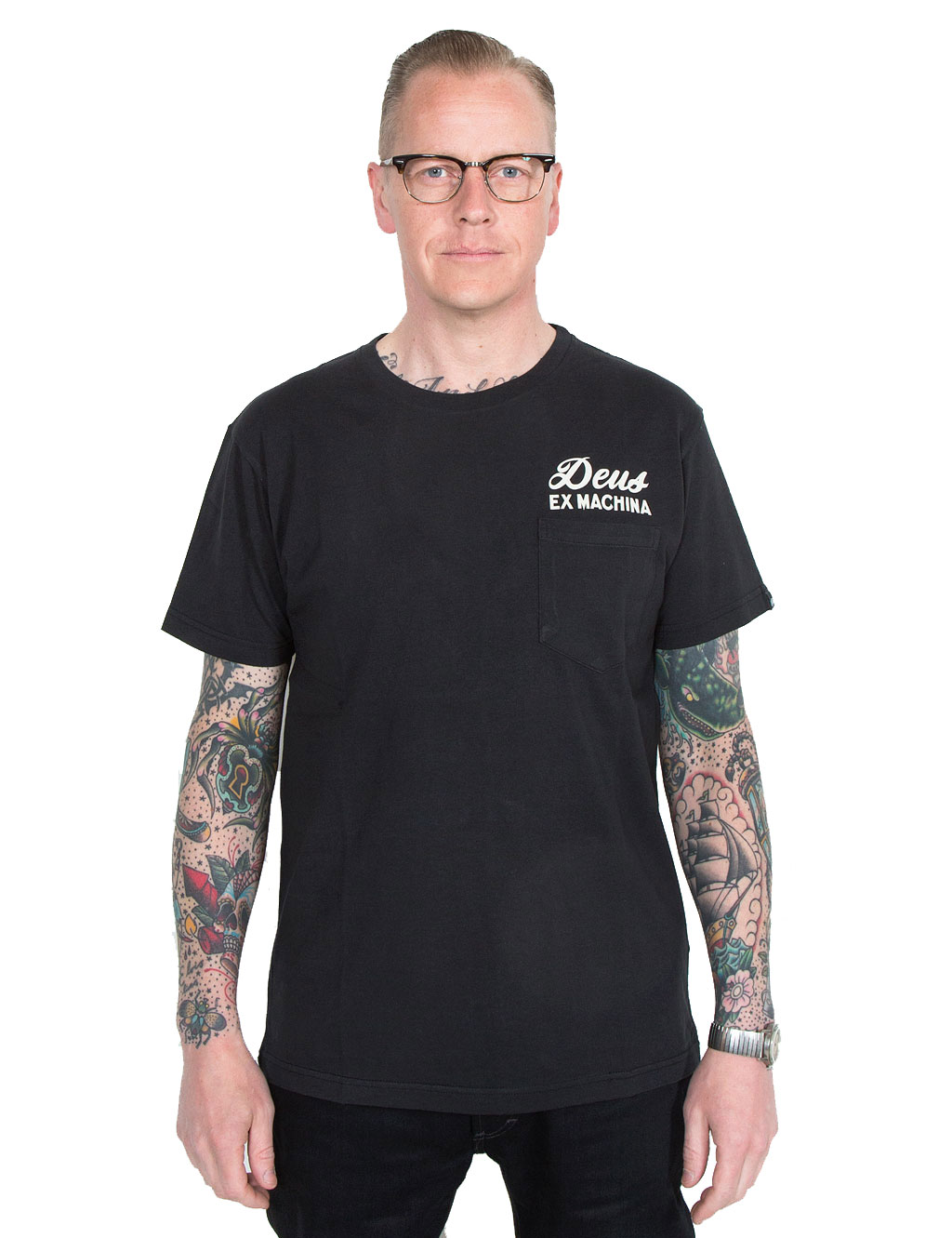 Deus - Venice Address Pocket Tee - Black