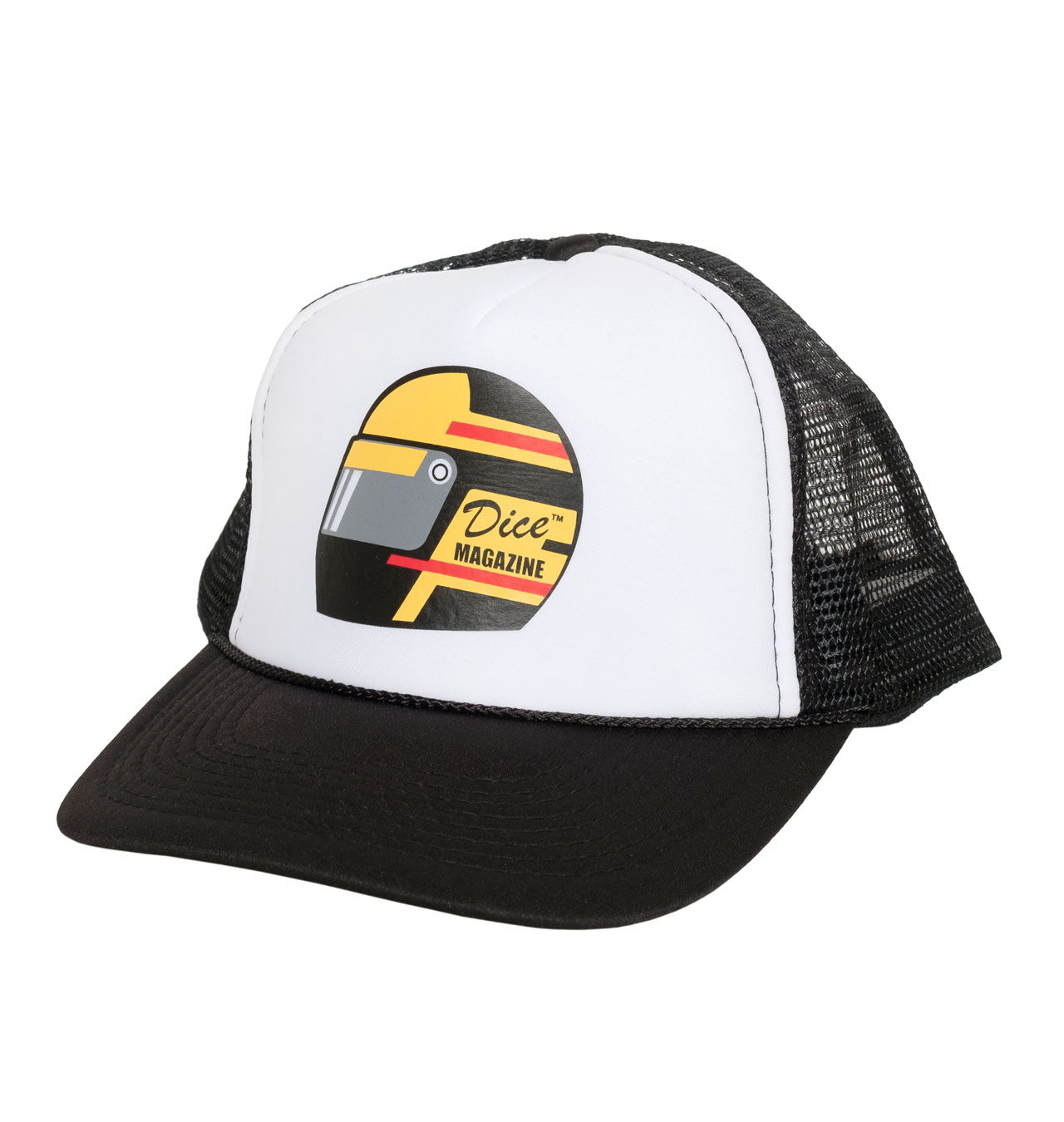DicE - Helmet Trucker Cap - Black/White