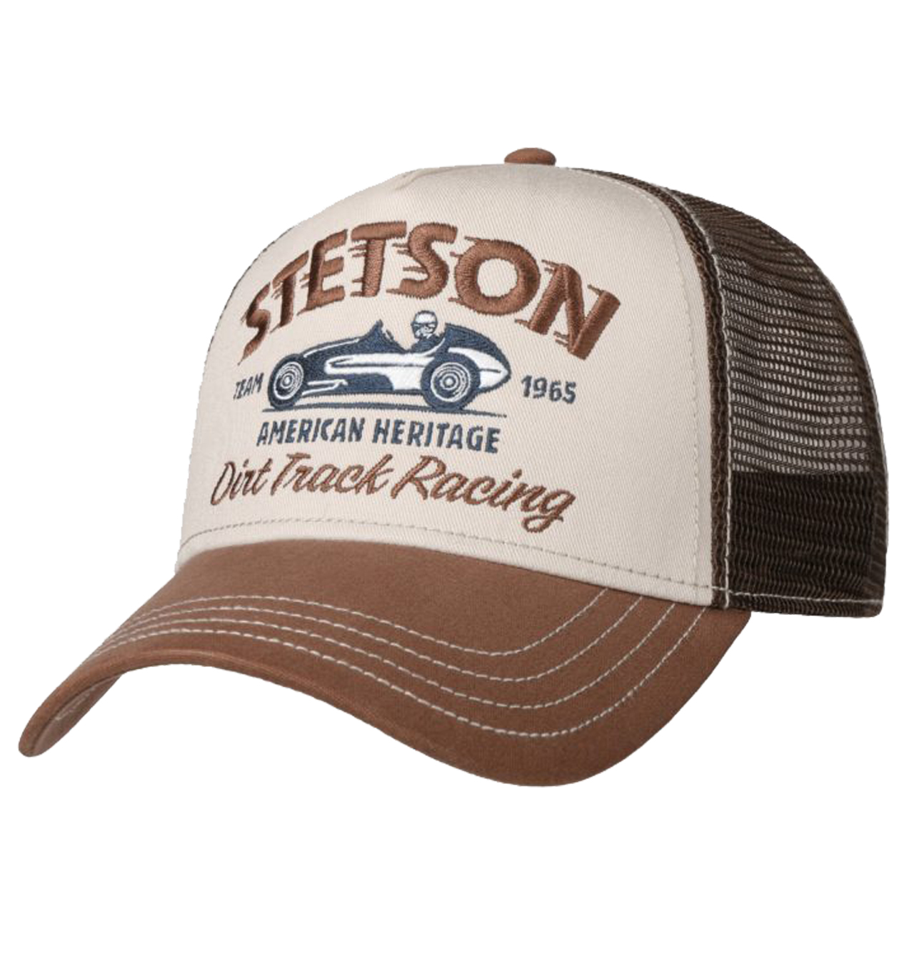 Stetson - Dirt Track Racing Trucker Cap - Brown
