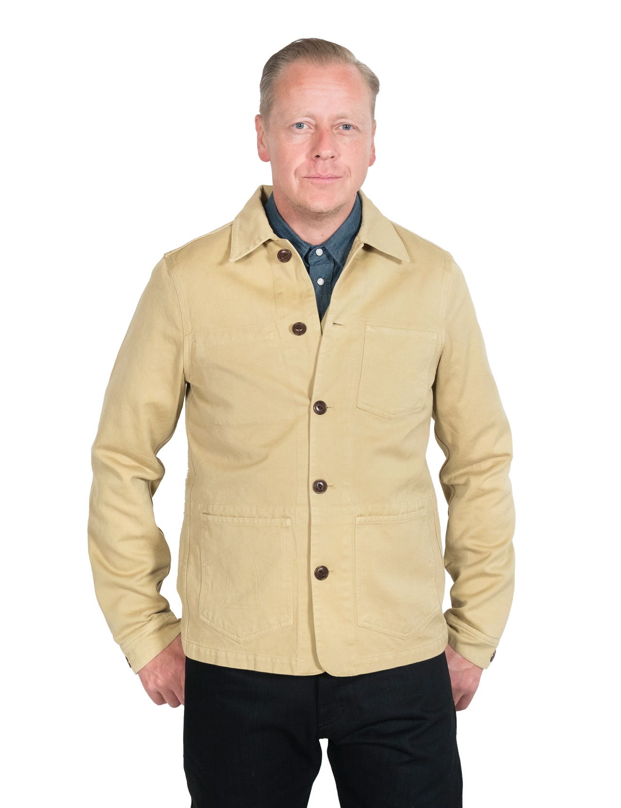 Eat Dust - Fit 673 Tropic Patsan Bedford Cord - Olive Grey