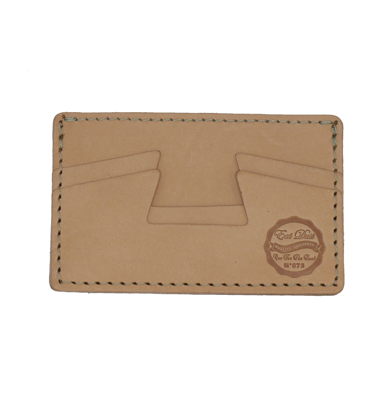 Eat Dust - Credit Card Holder Leather - Natur