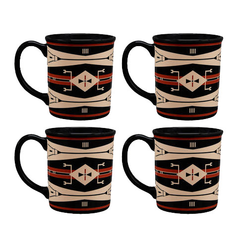 Pendleton - American Indian College Fund Mug Set of 4 - Eagle Gift