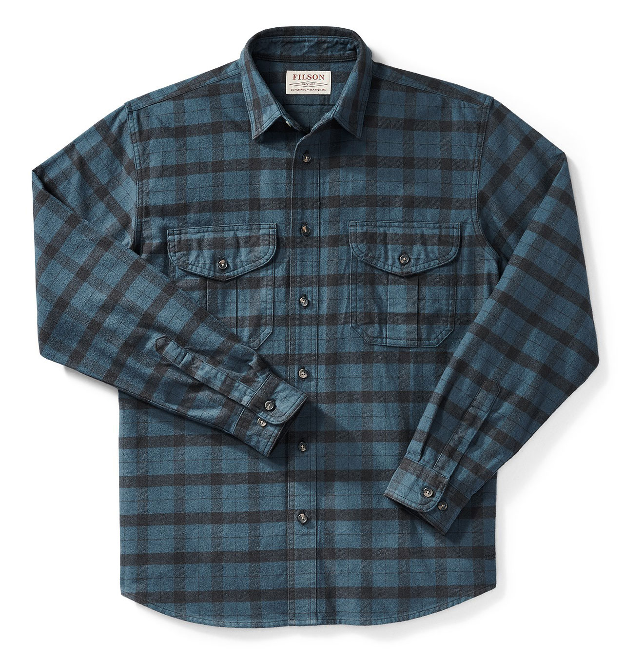 Filson - Alaskan Guide Flannel Shirt - Midnight/Black