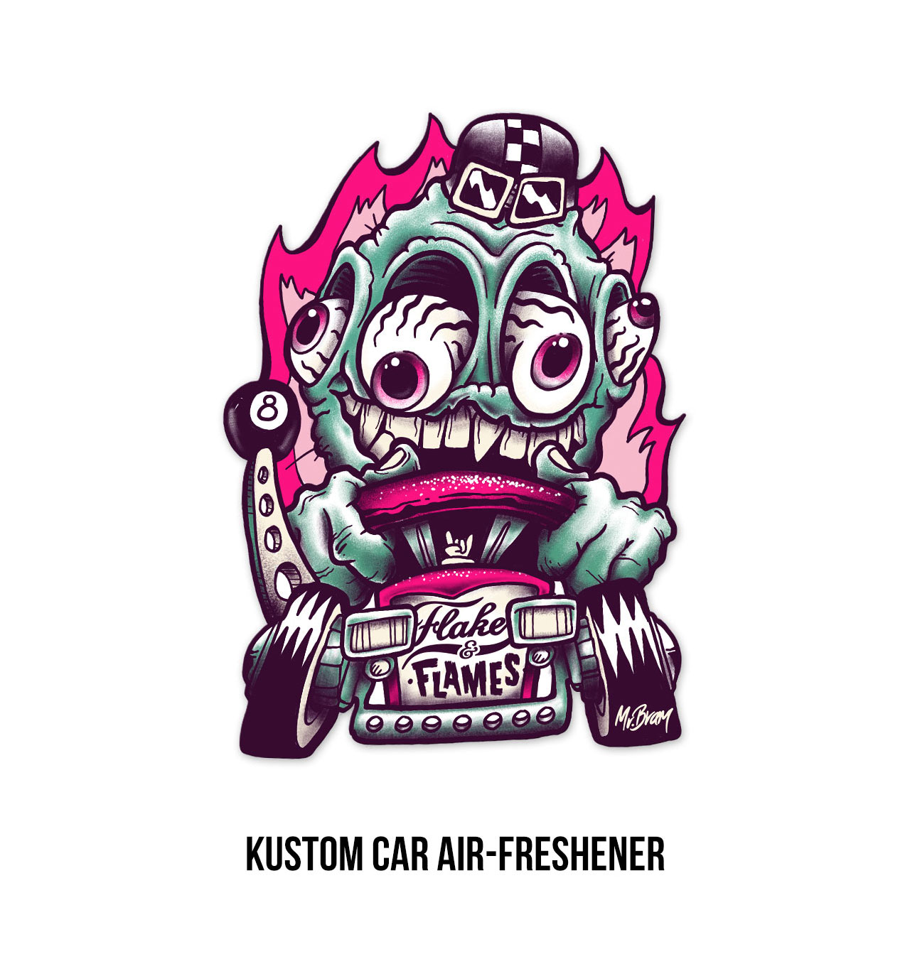 Flake & Flames - Custom Car Air Freshener