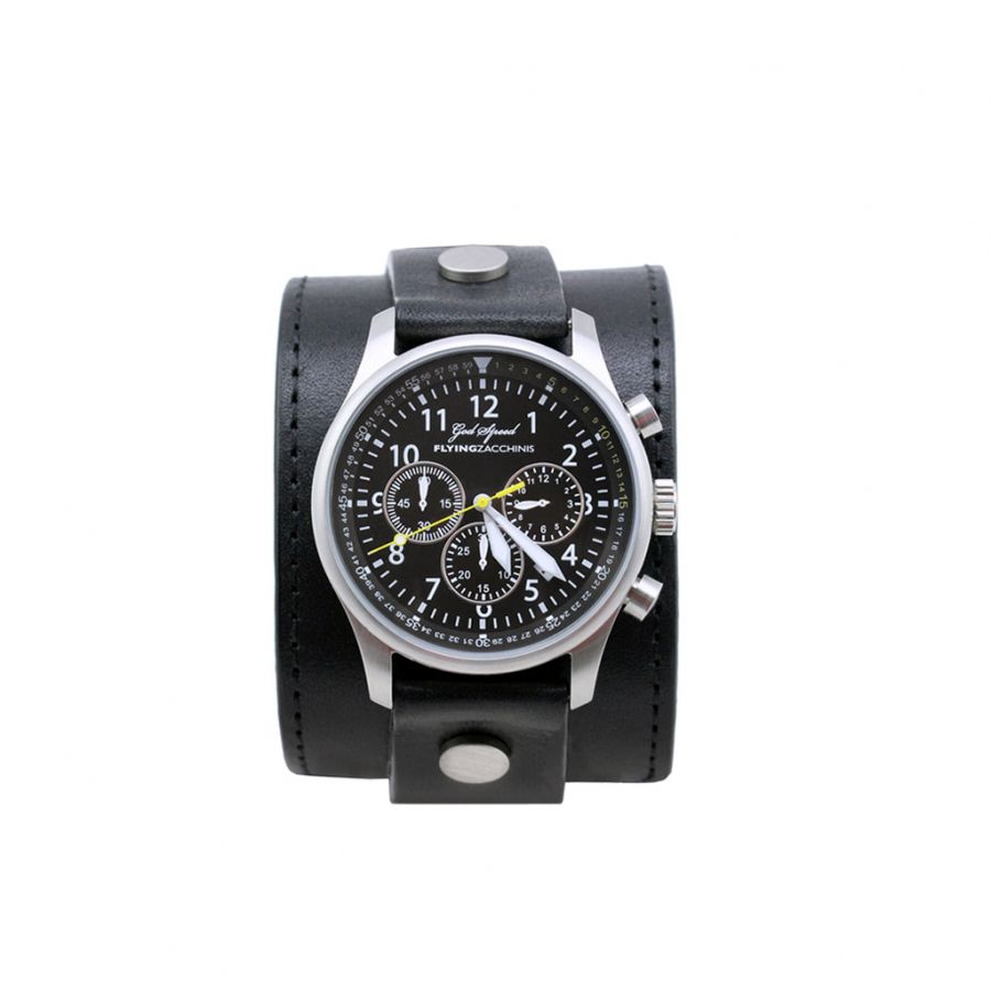 Flying Zacchinis - God Speed Watch - Black Face/Black Strap