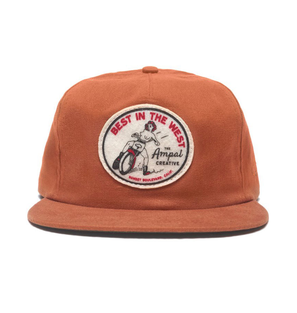 The Ampal Creative - Best In The West Strapback Cap - Burnt Orange