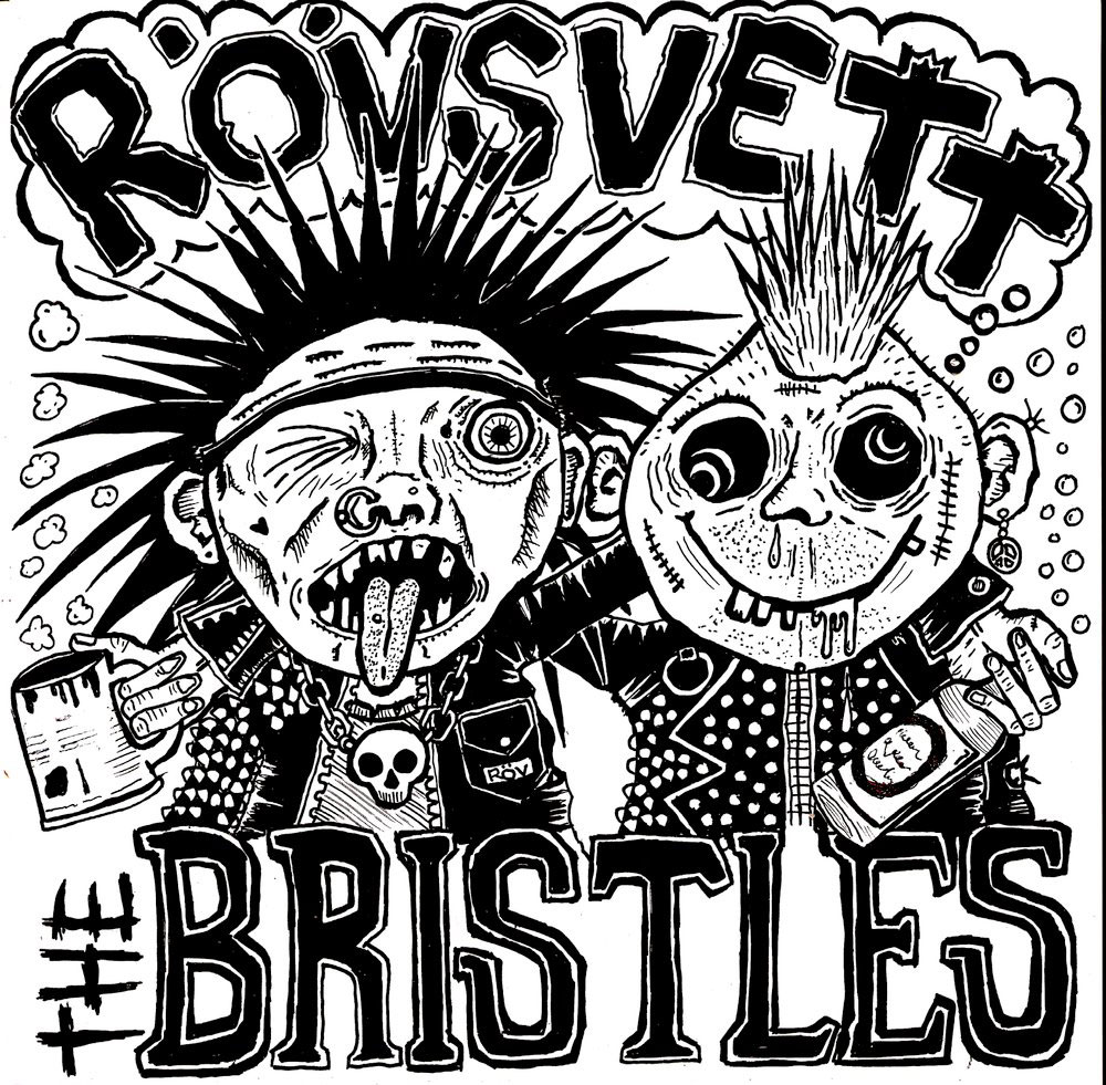 Rövsvett/The Bristles - Split EP (White Vinyl) - 7´