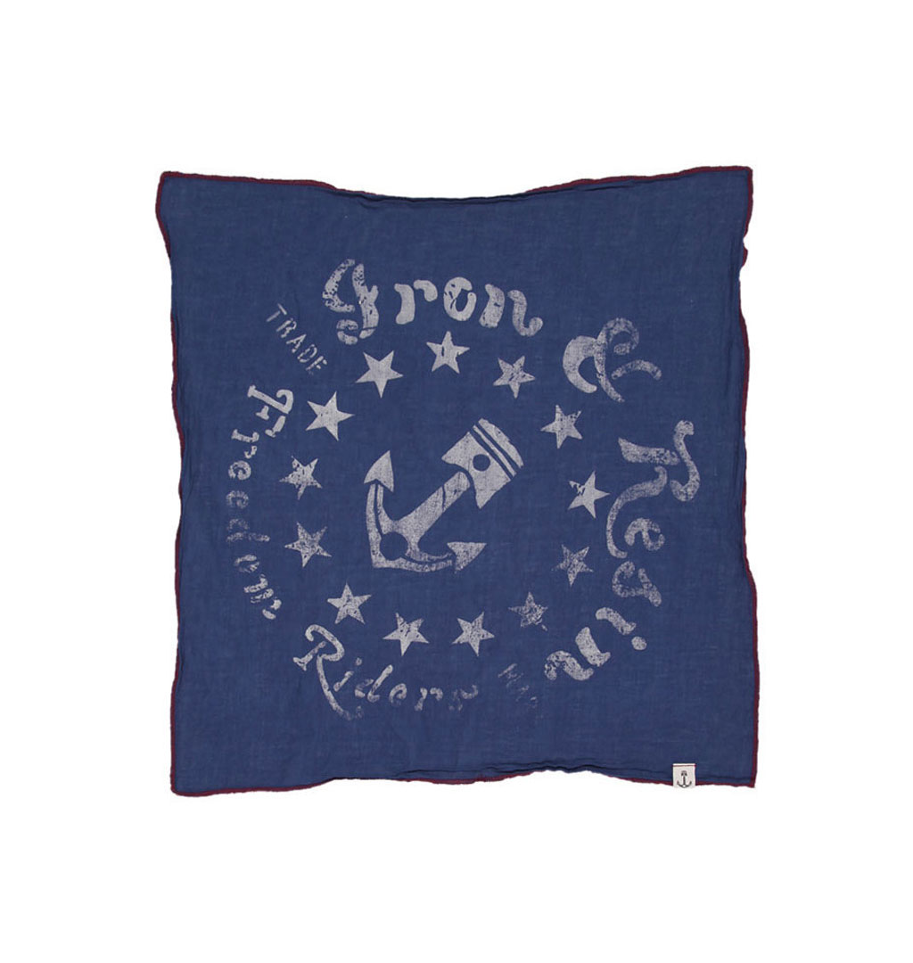 Iron & Resin - Piston Flag Bandana - Navy