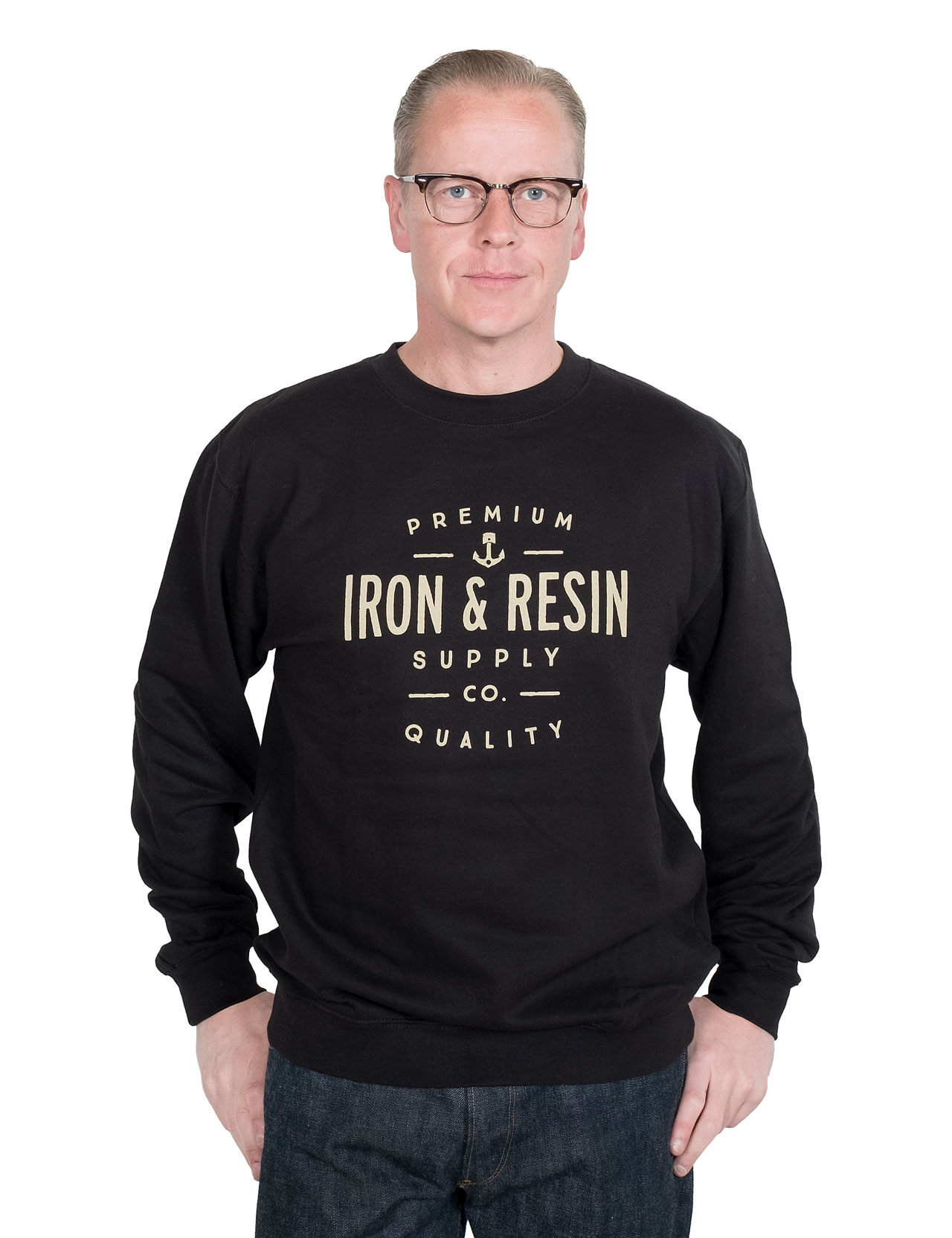 Iron & Resin - Portsmith Crew Neck - Black