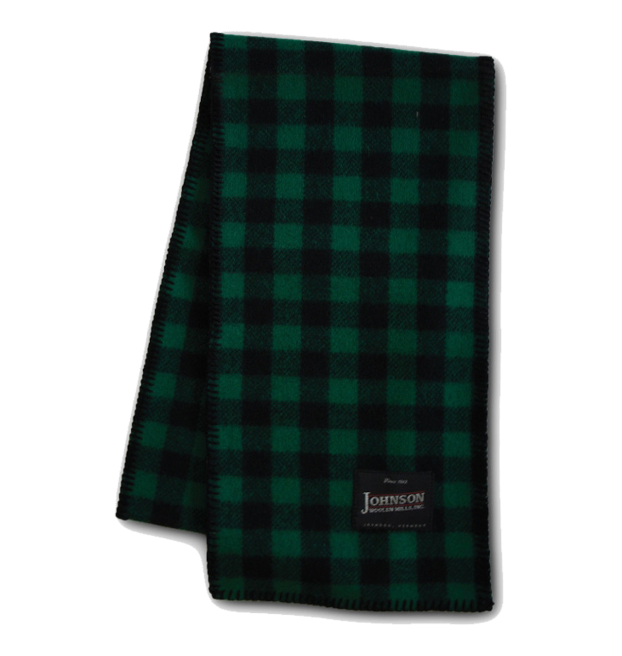 Johnson Woolen Mills - Wool Scarf - Green