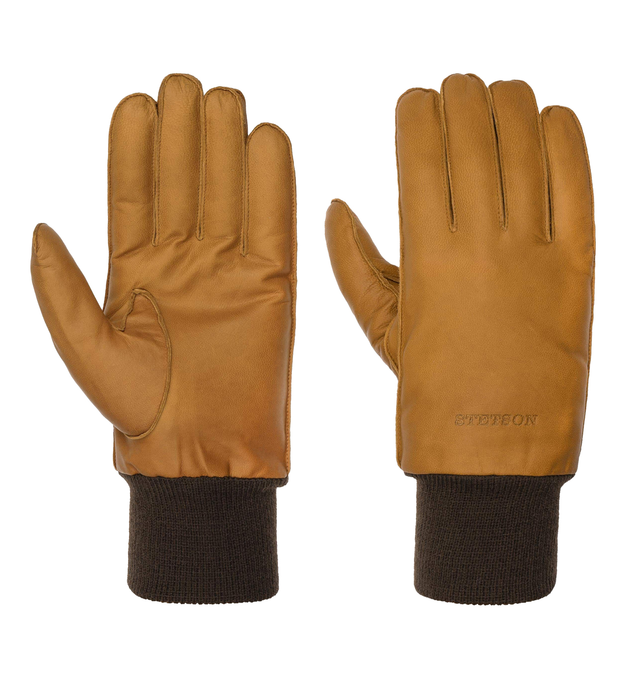 Stetson - Goat-Nappa Leather Gloves - Light Brown