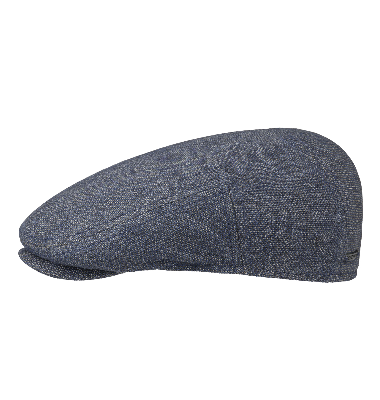 Stetson - Oakhurst Mottled Linen Driver Flat Cap - Blue